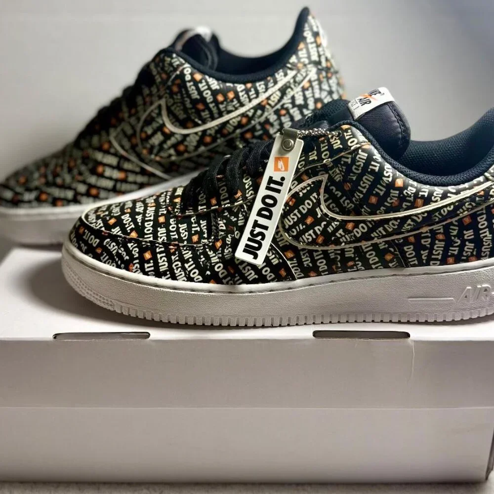 Nike Air Force 1 ’07 LV8 Low “Just Do It” Size 12 Collectors Sneakers | Rep Box - Picture 5 of 10